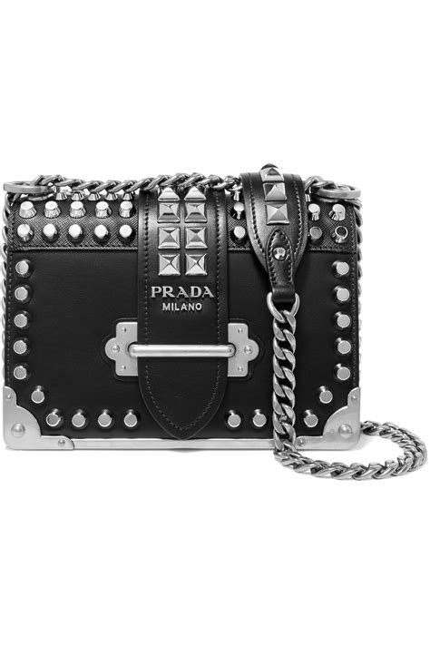 Prada cahier studded bag